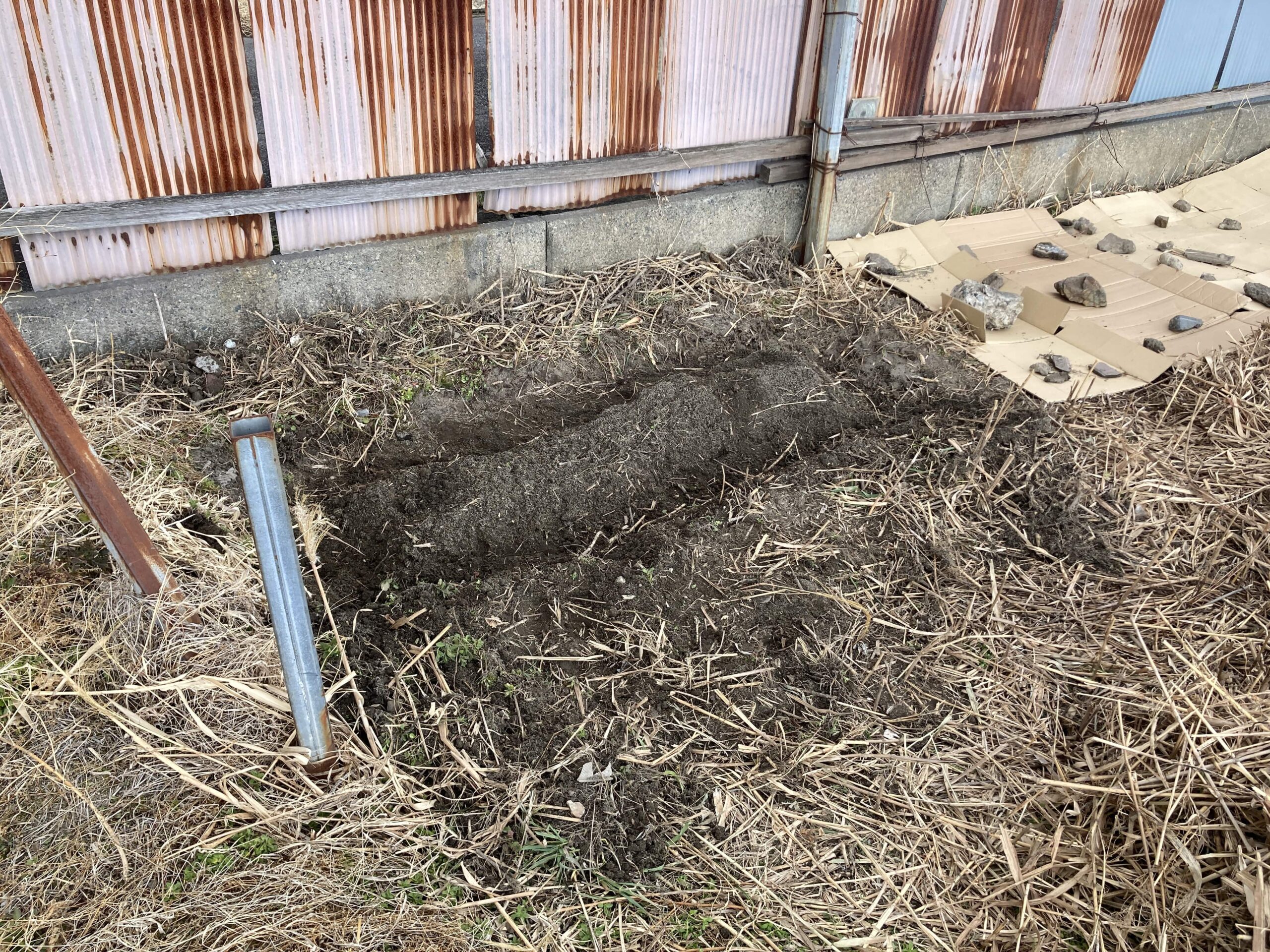 耕作放棄地を耕して畑（家庭菜園）にしますB③（無農薬・有機栽培・不耕起栽培）